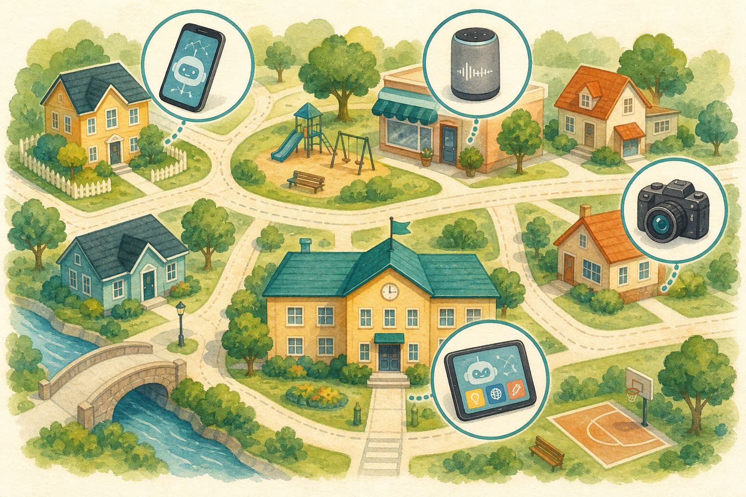 任务场景：勾出身边的 AI 地图
