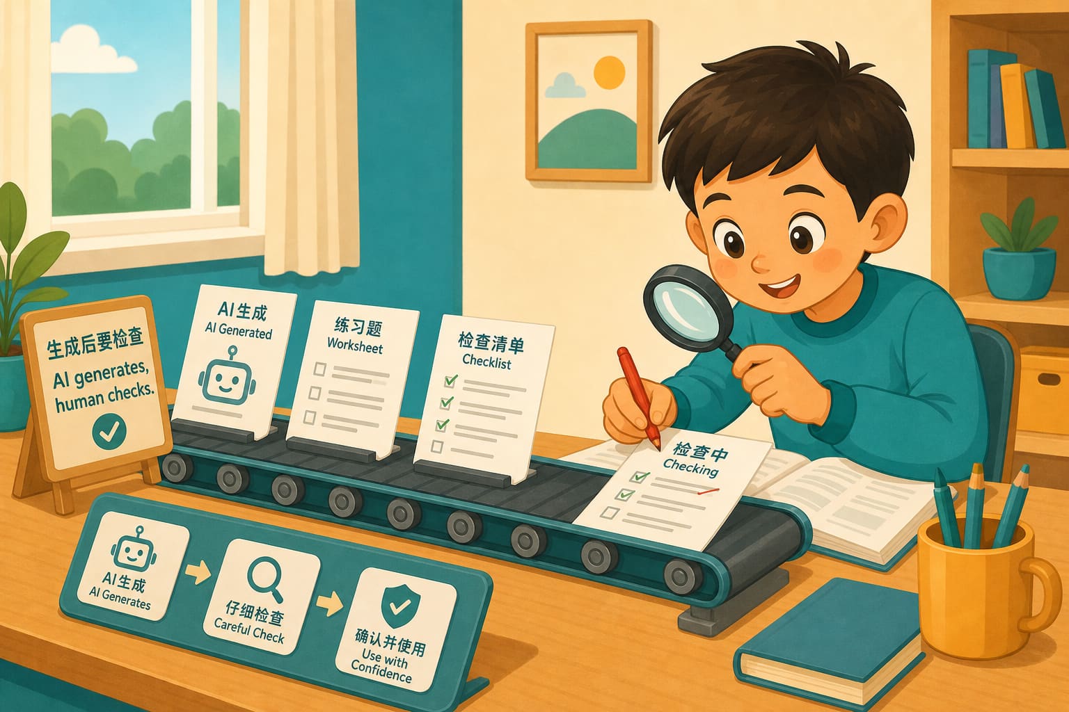 生成后要检查