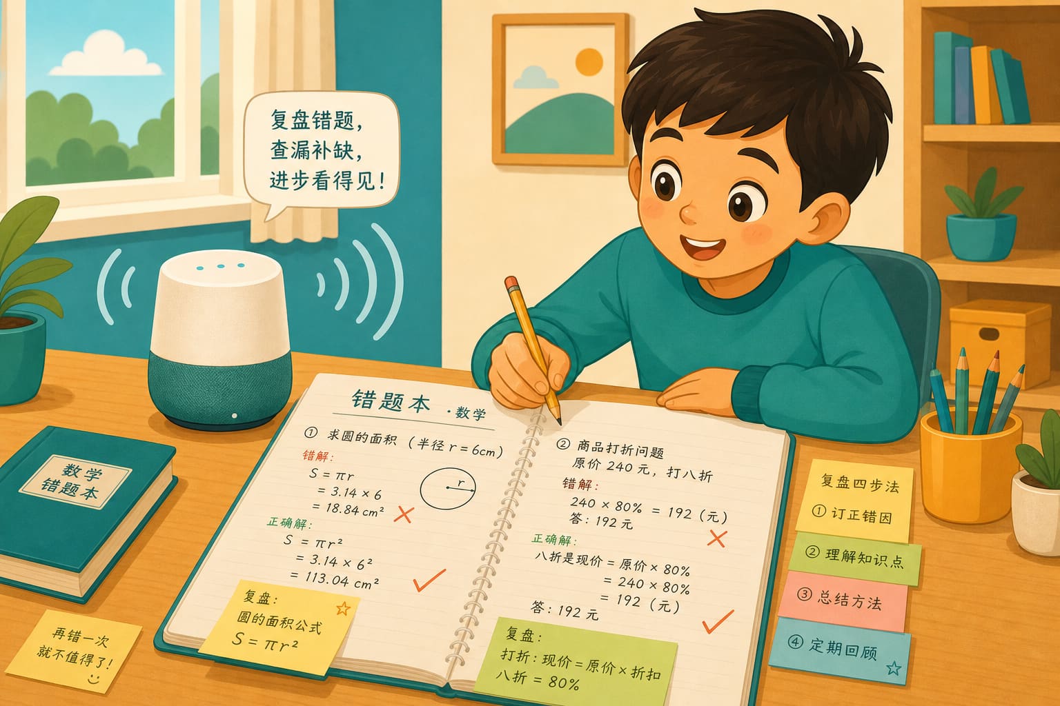 错题本复盘示意