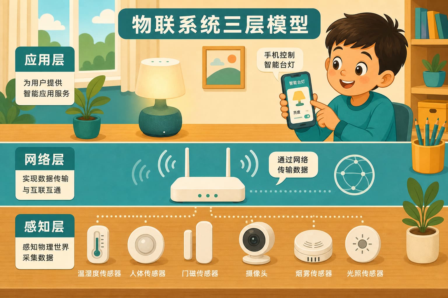 任务场景：远程开关门——三层综合