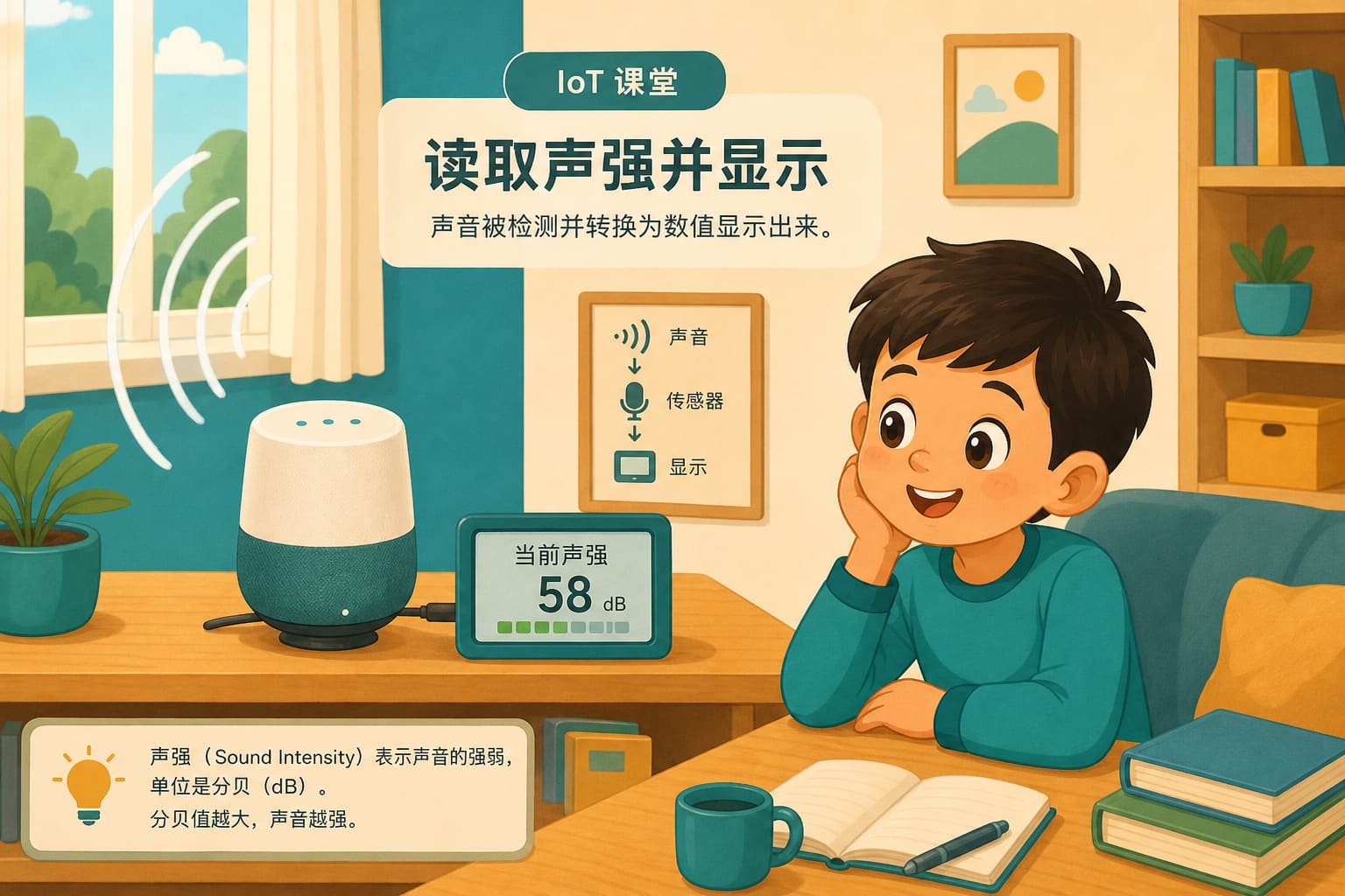 任务场景：显示声音强度