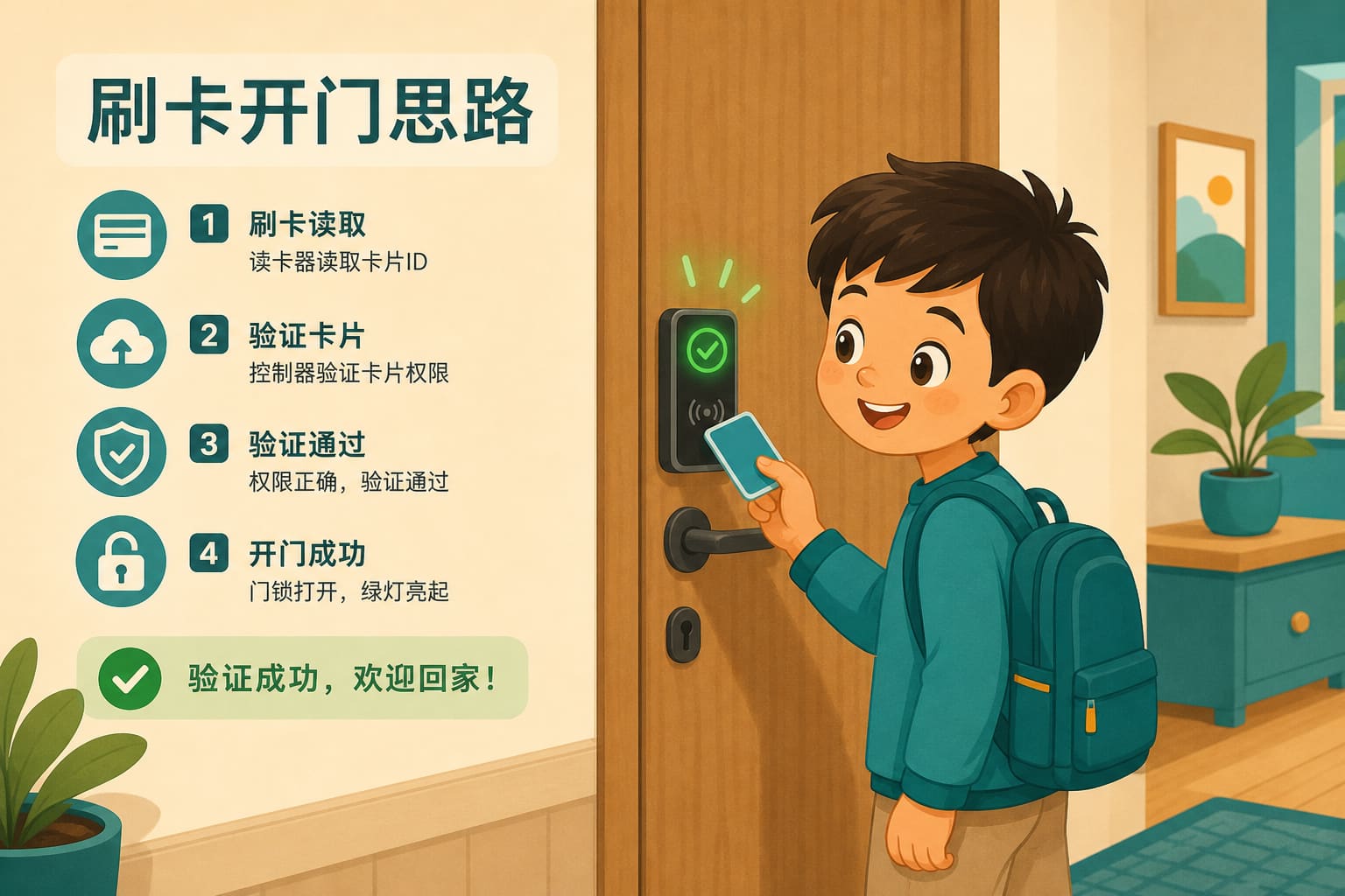 任务场景：刷卡开门