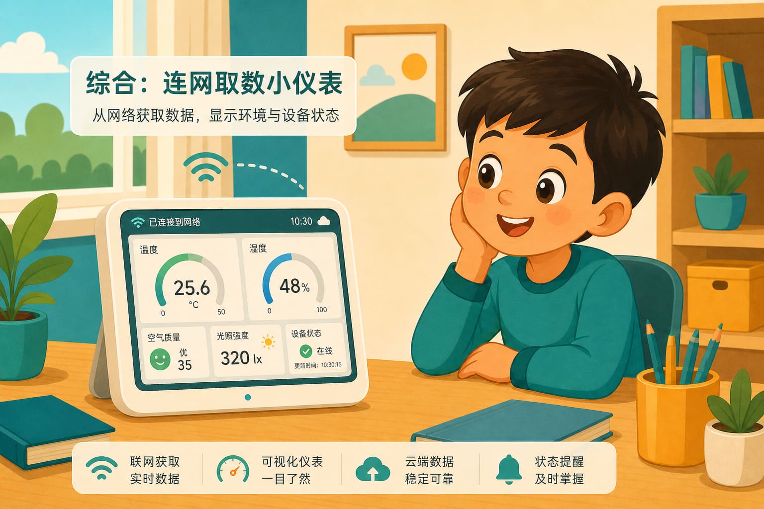 任务场景：连网取数小仪表