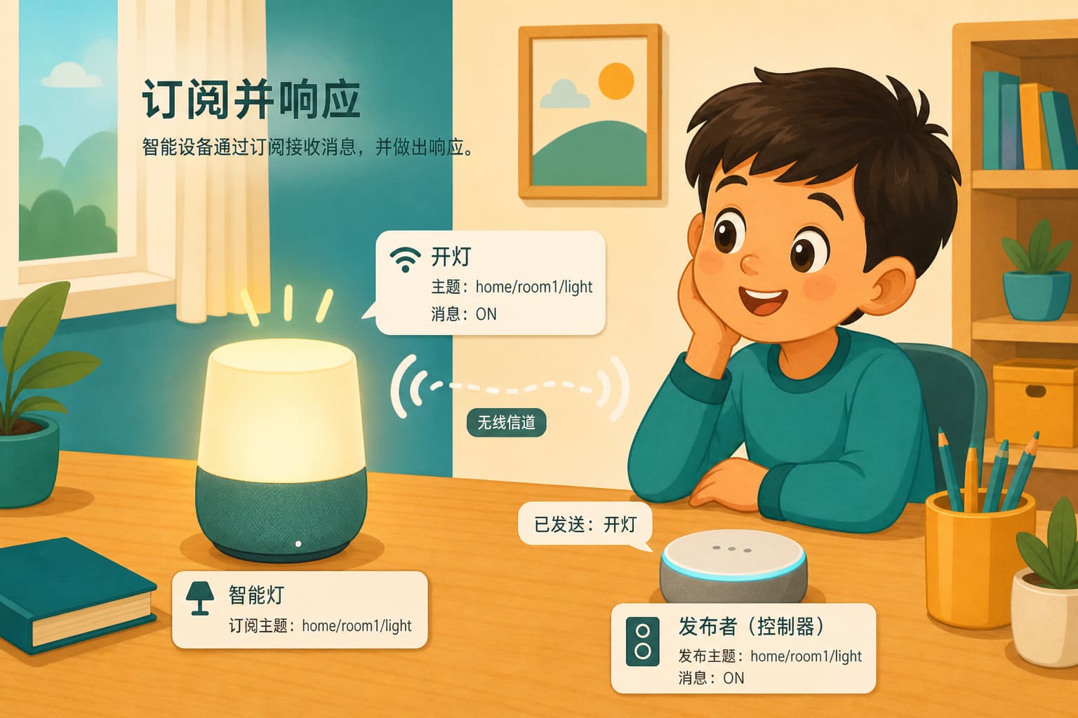 任务场景：响应按下门铃——订阅