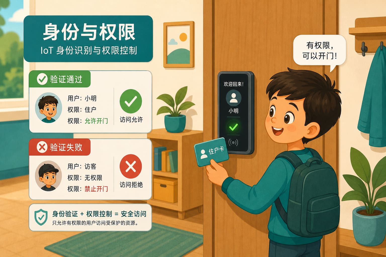 任务场景：刷脸开锁——身份与权限