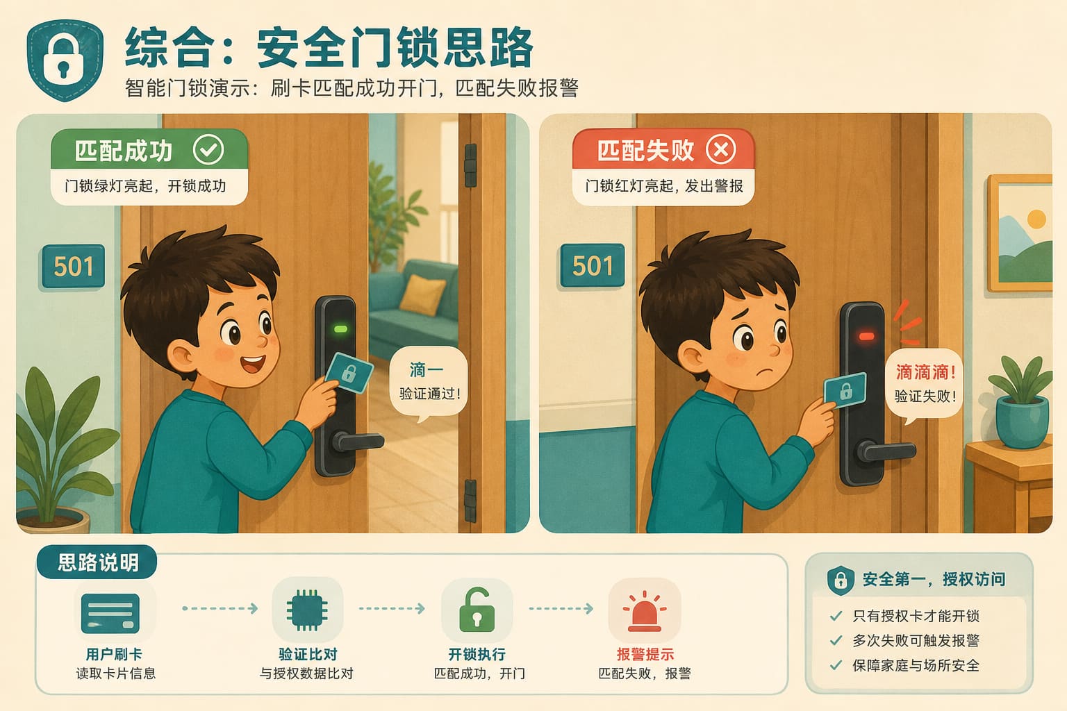 任务场景：安全门锁——发送与接收