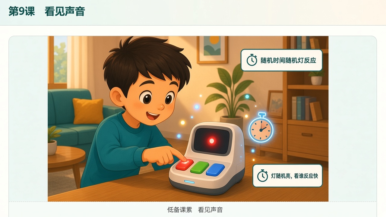 任务场景：随机时间随机灯反应