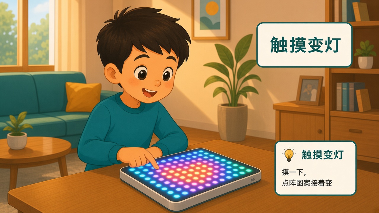 任务场景：触摸变灯