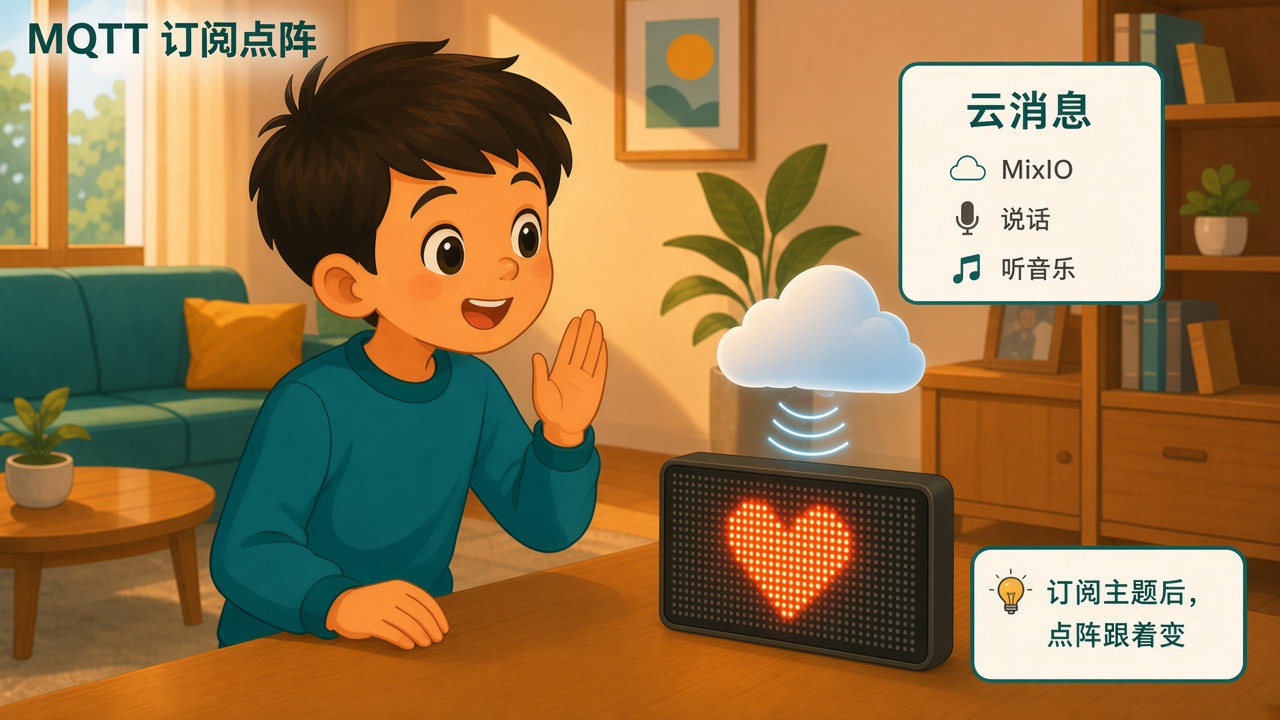 任务场景：MQTT 订阅点阵