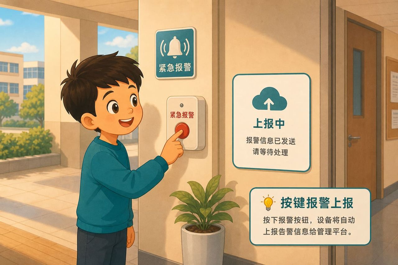 任务场景：按键报警上报