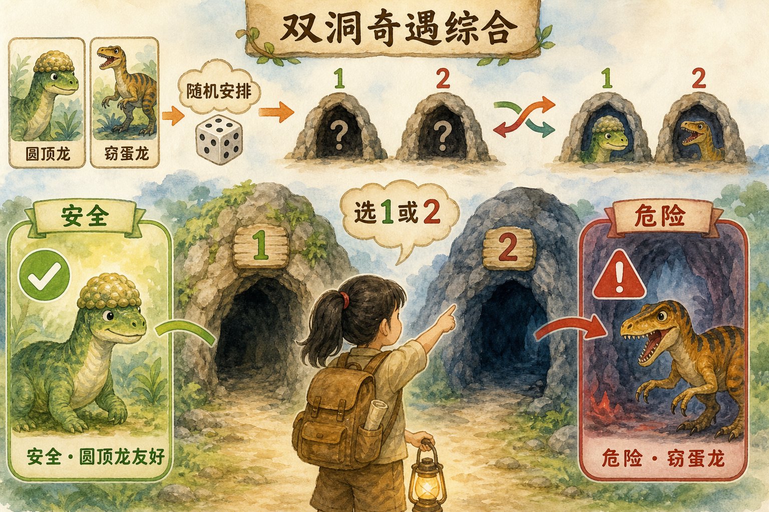 双洞奇遇综合:随机安排、选洞、揭晓结局