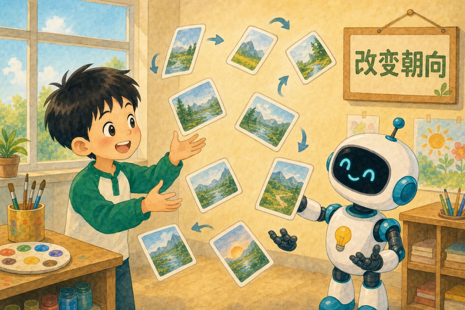 翻转旋转