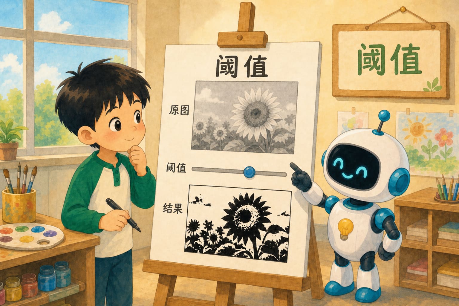 阈值黑白