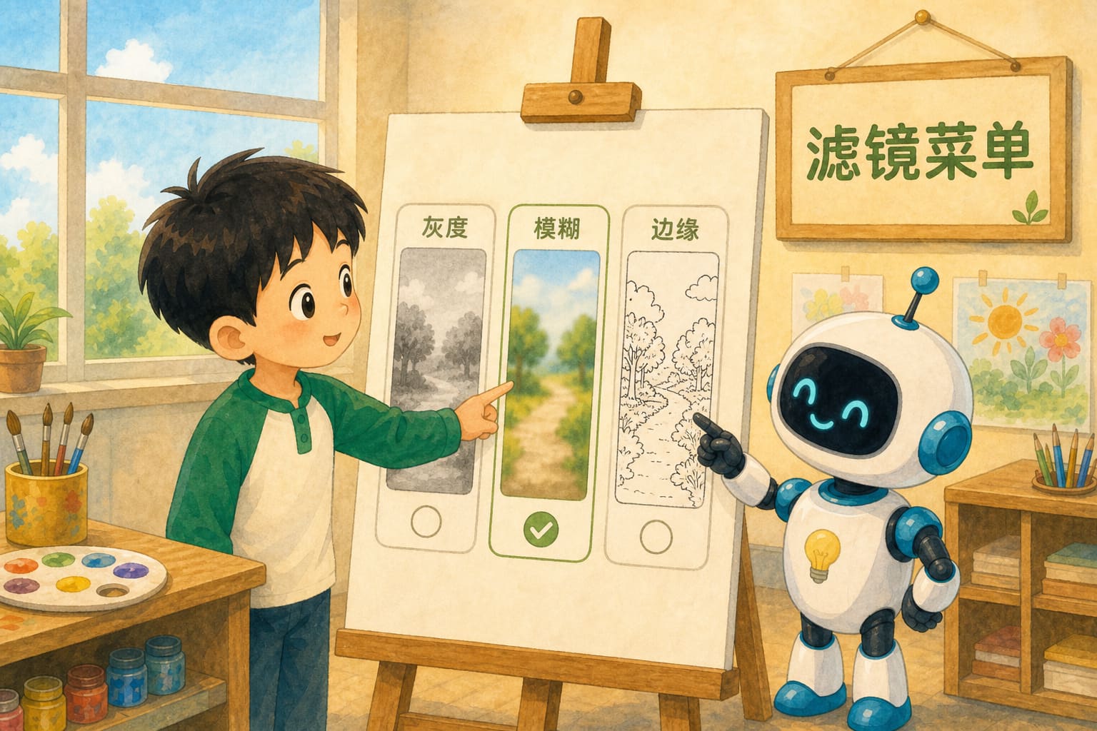 滤镜三选一