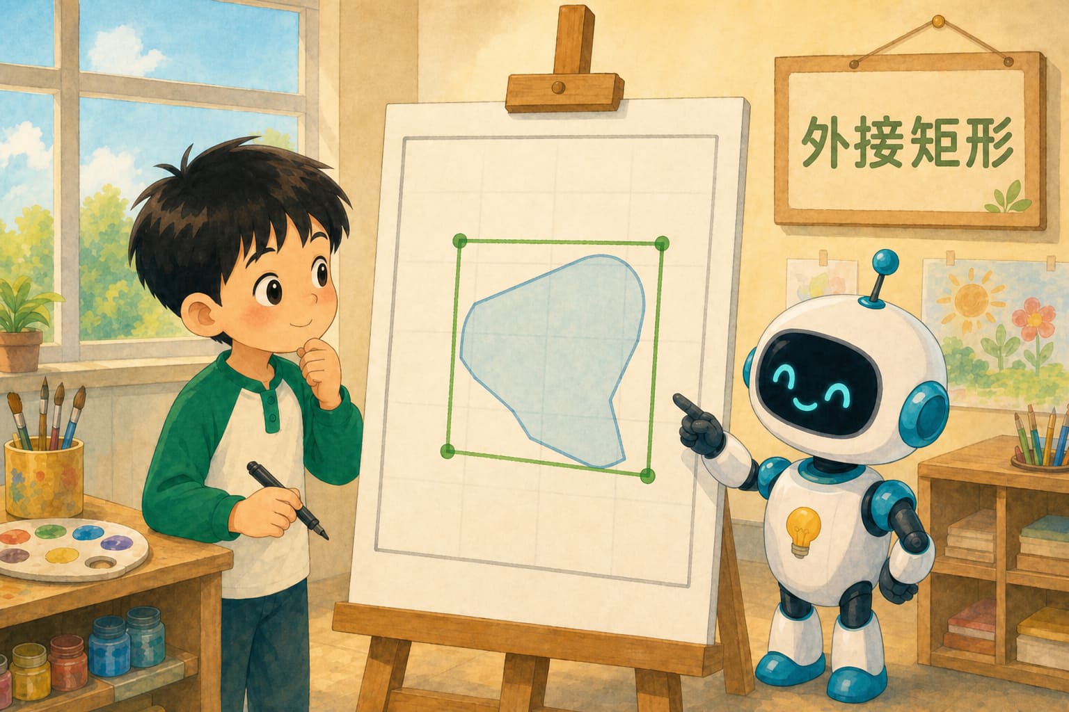人脸画框