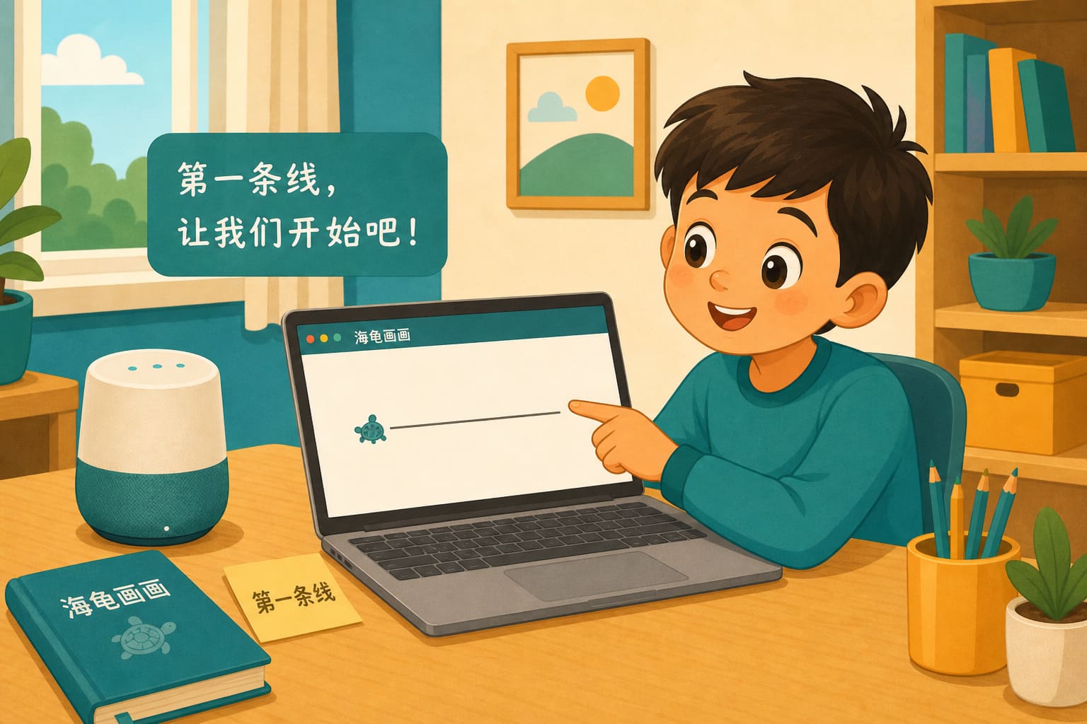 任务场景：认识画布，画出第一条线