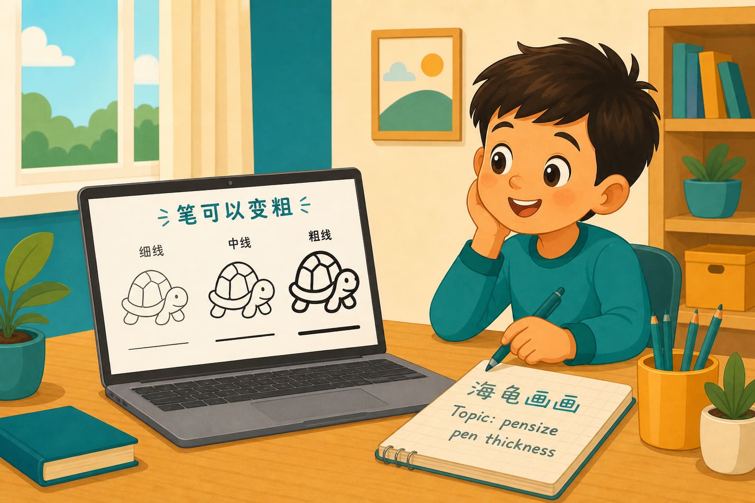 任务场景：笔有多粗