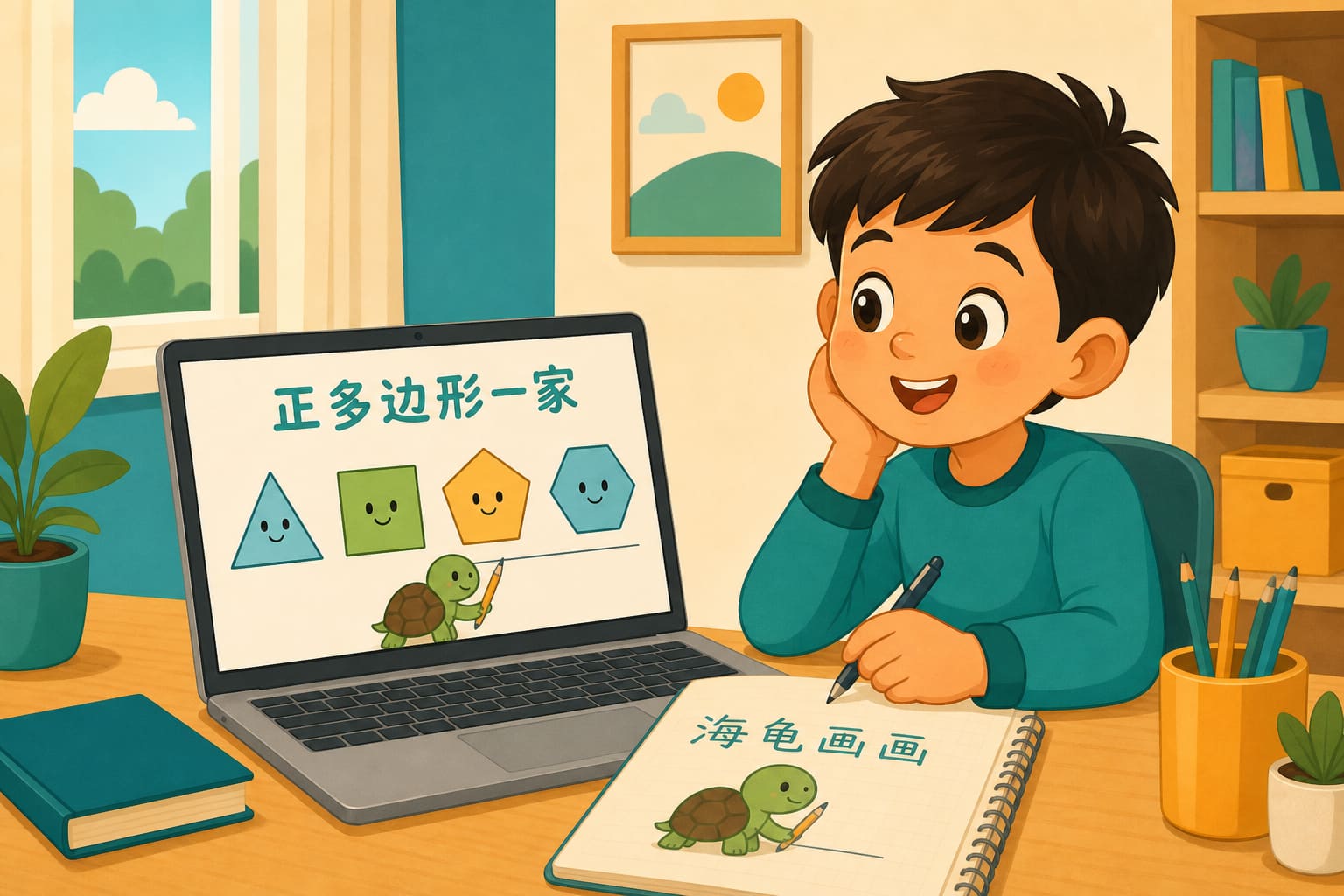 任务场景：正多边形一家亲