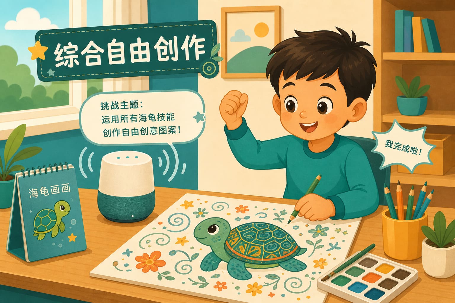 任务场景：挑战：综合图案