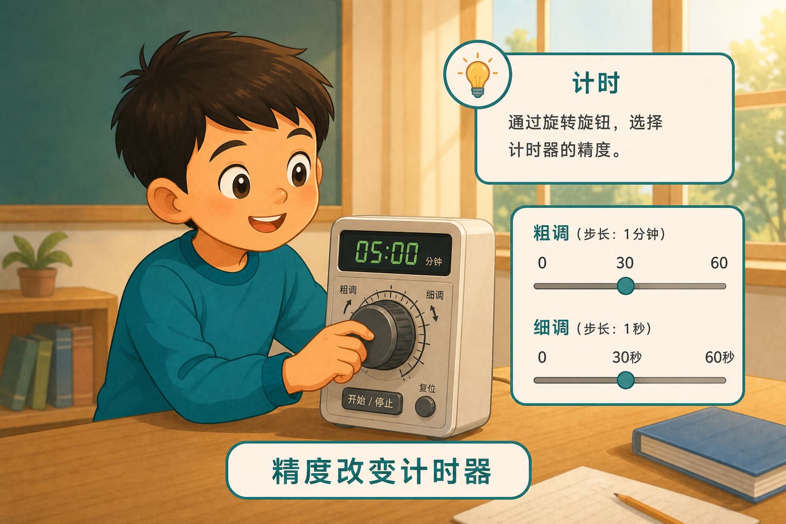 任务场景：精度改变计时器