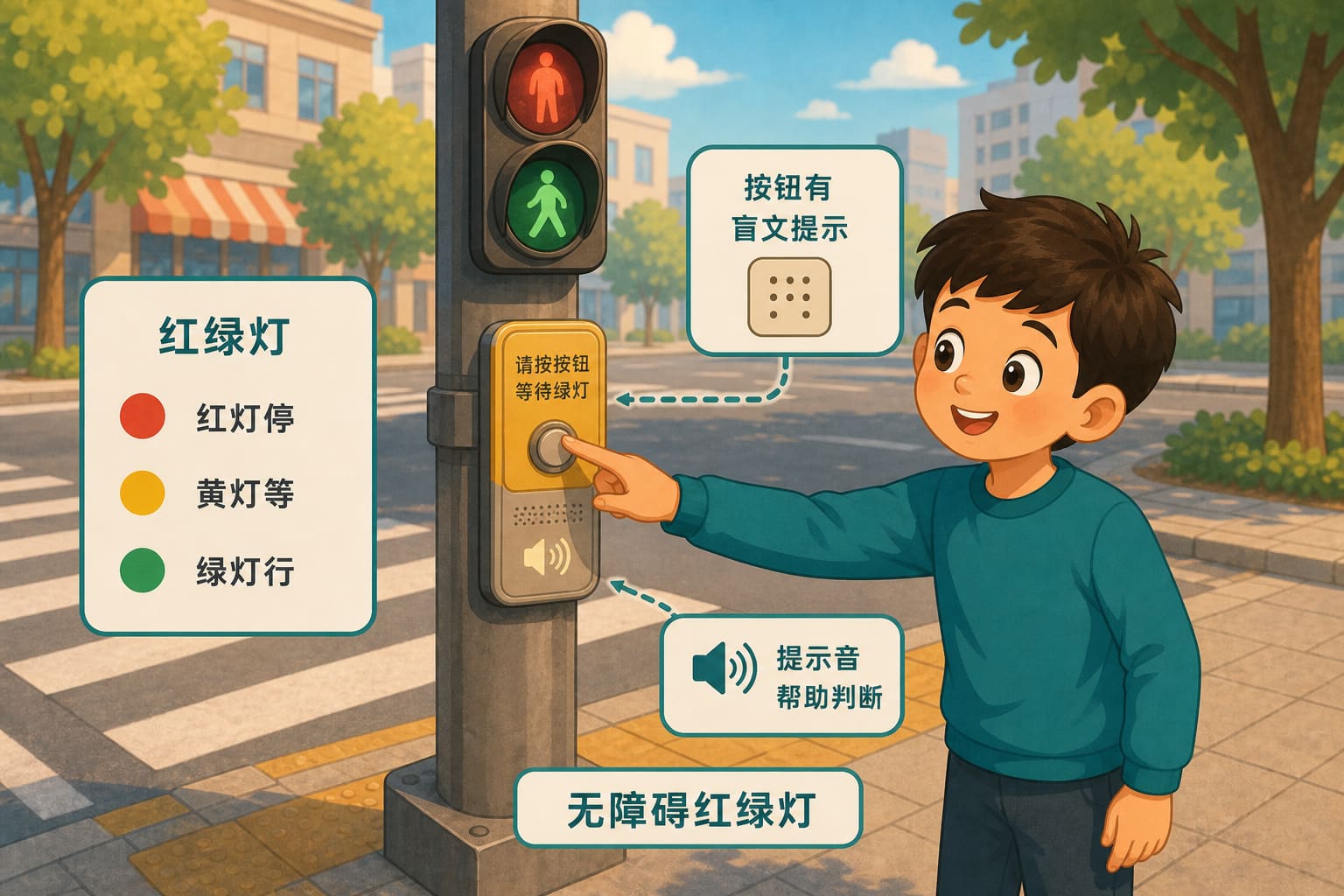 任务场景：无障碍红绿灯