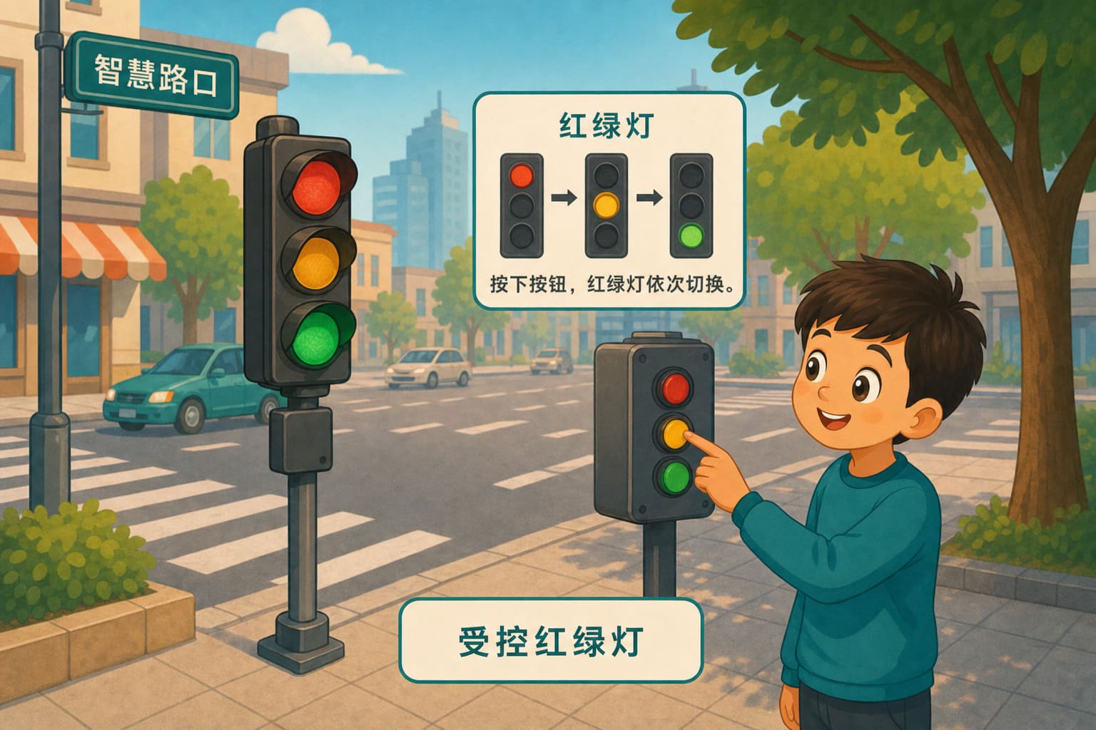 任务场景：受控红绿灯