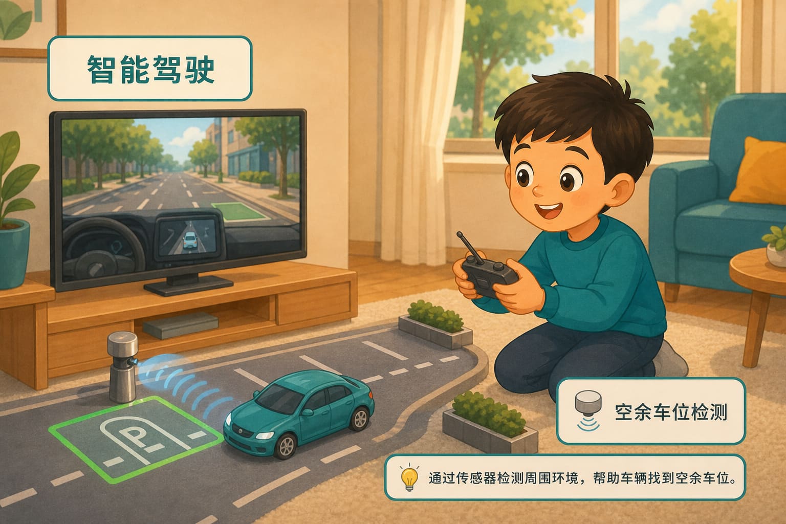 任务场景：空余车位检测