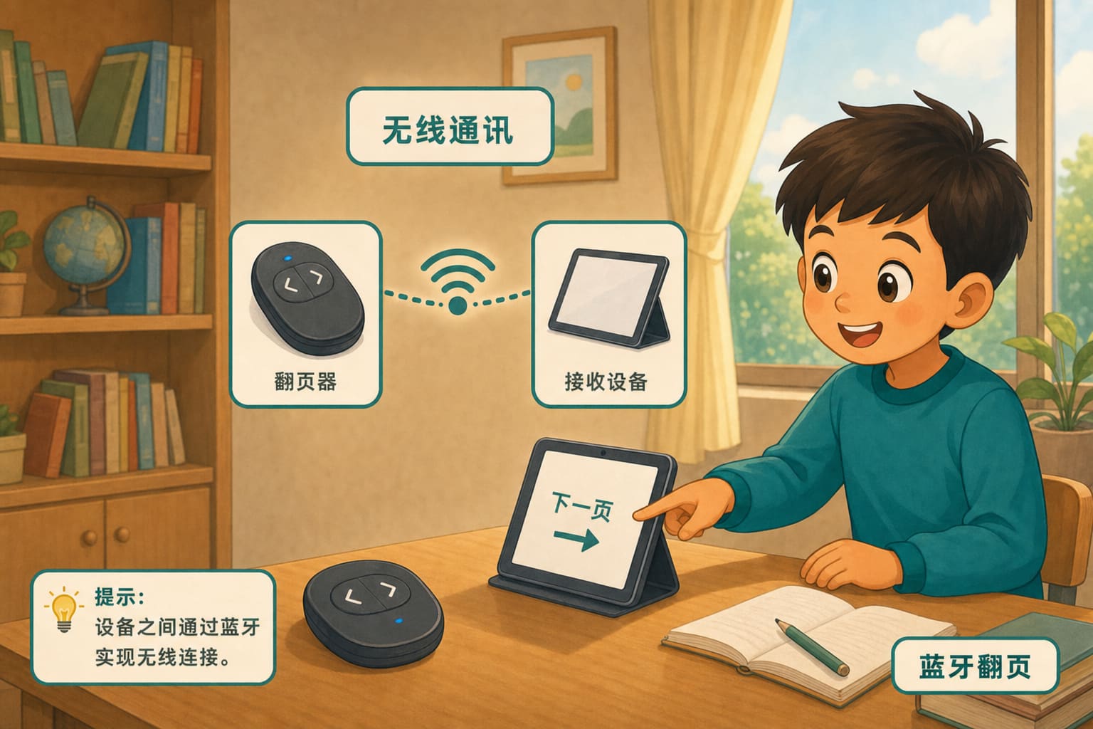任务场景：蓝牙翻页