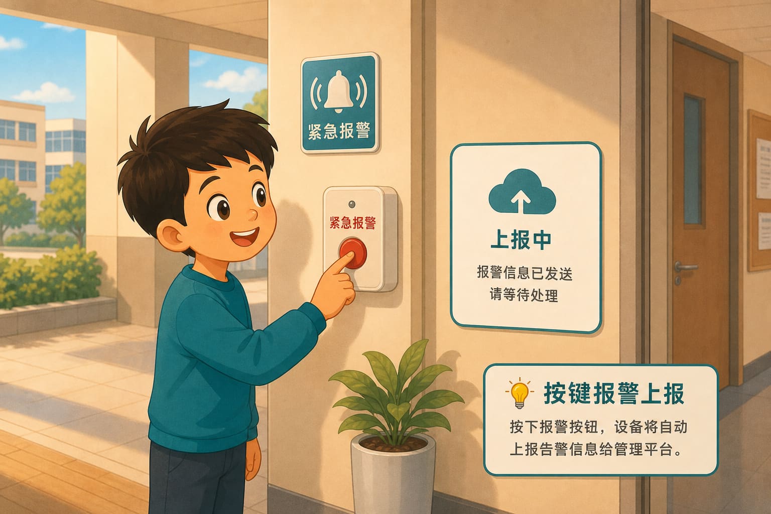任务场景：按键报警上报