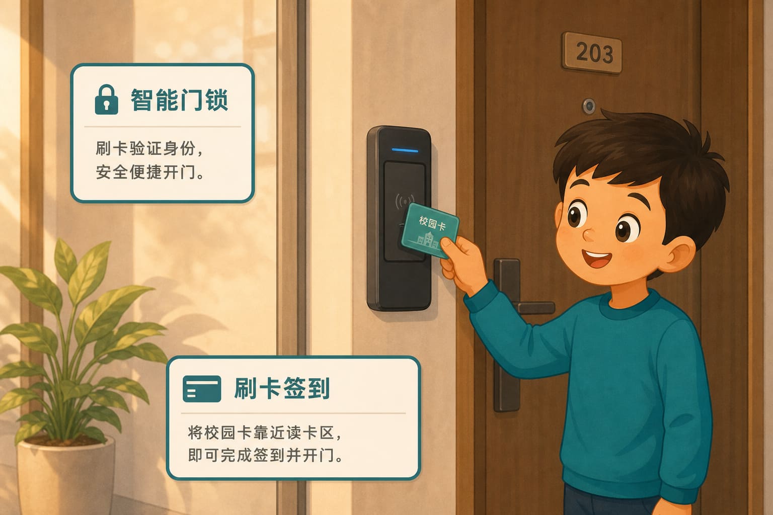 任务场景：刷卡签到