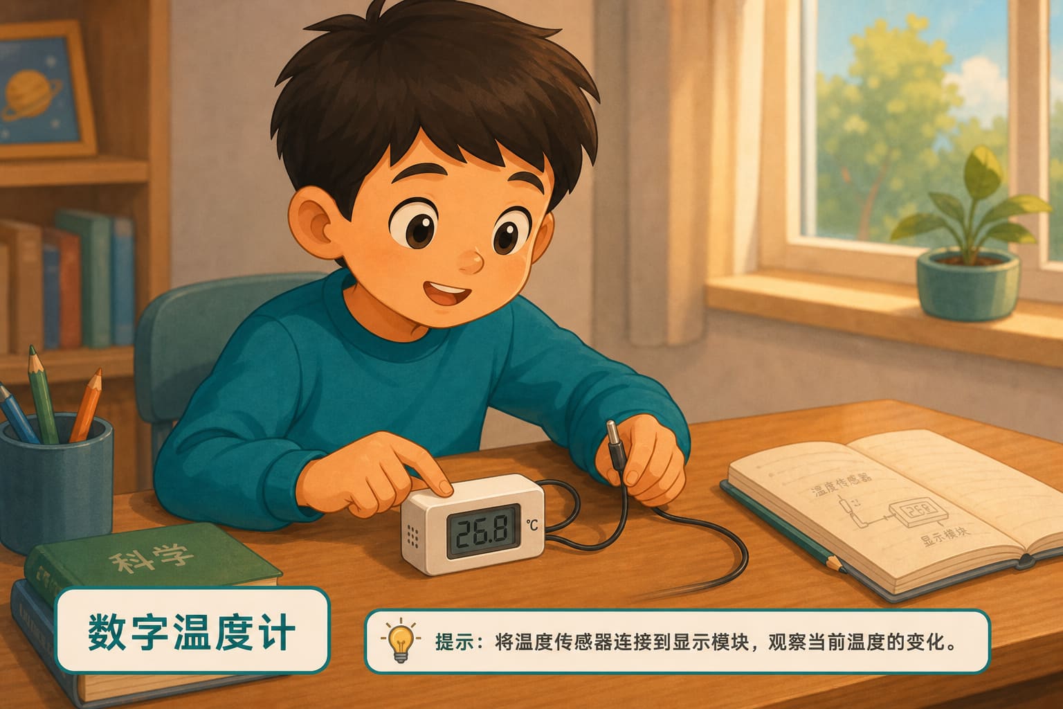 任务场景：数字温度计