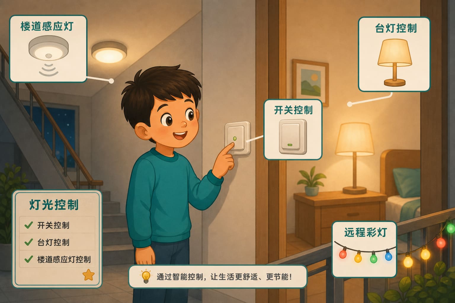 任务场景：远程彩灯