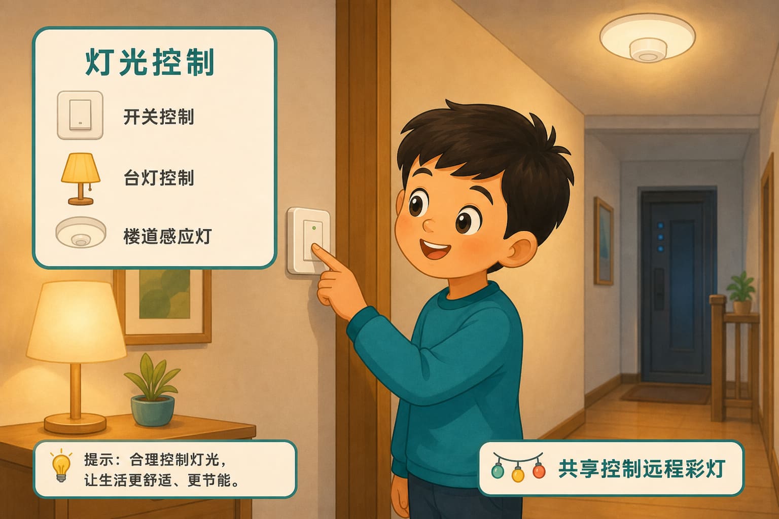 任务场景：共享控制远程彩灯