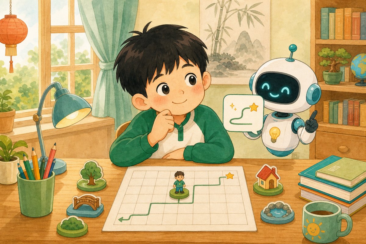 任务场景：格子迷宫上走一步拿奖励