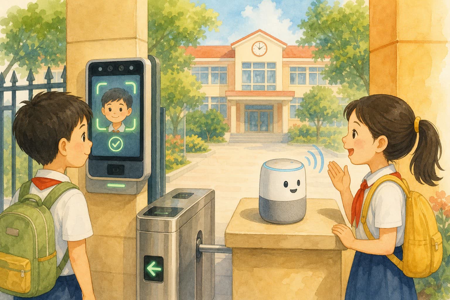 任务场景：校园里的人脸解锁与语音助手