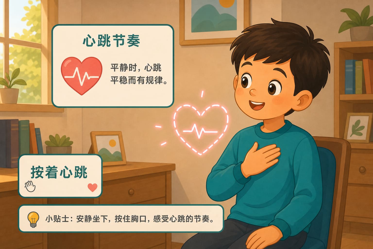 任务场景：心随我动-按着心跳