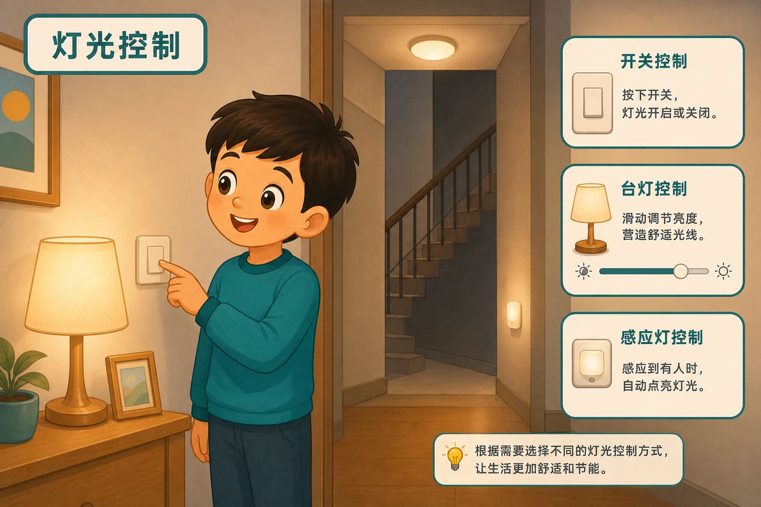 任务场景：灯随我控-简单滑动可调台灯