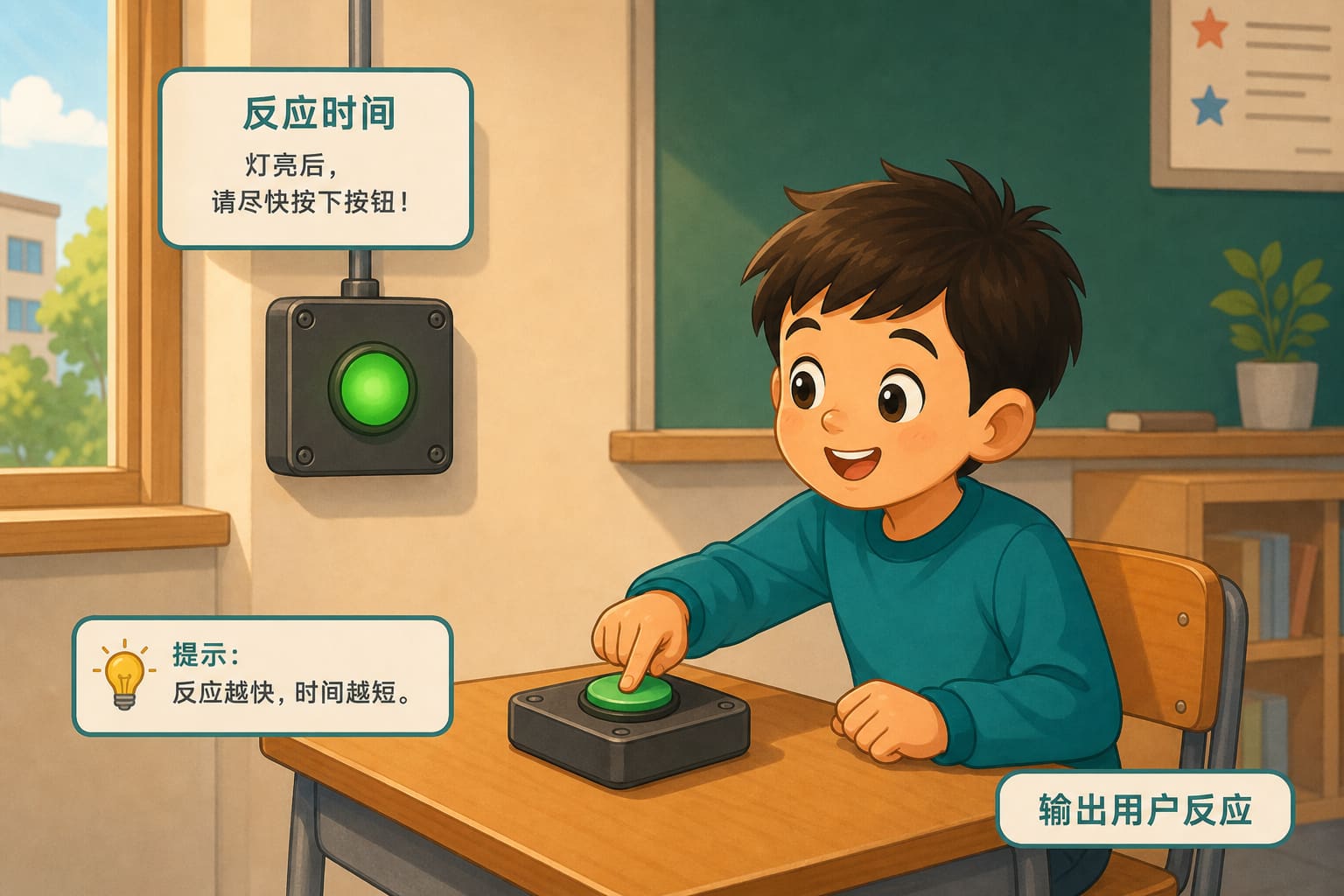 任务场景：眼疾手快-输出用户反应