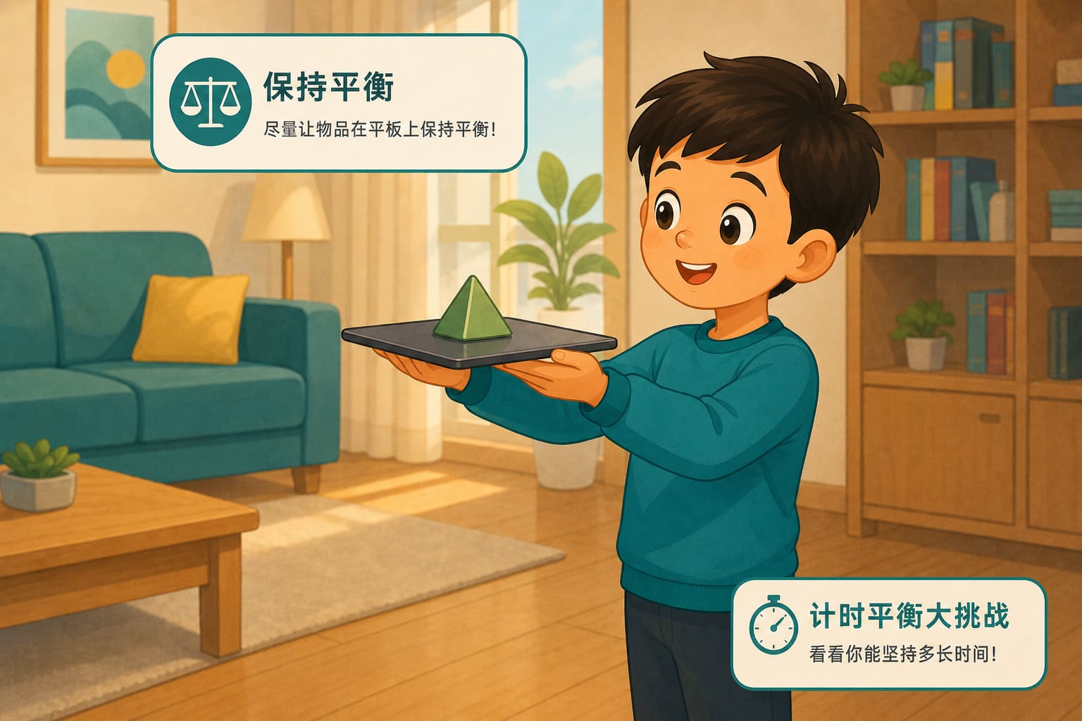 任务场景：四平八稳-计时平衡大挑战