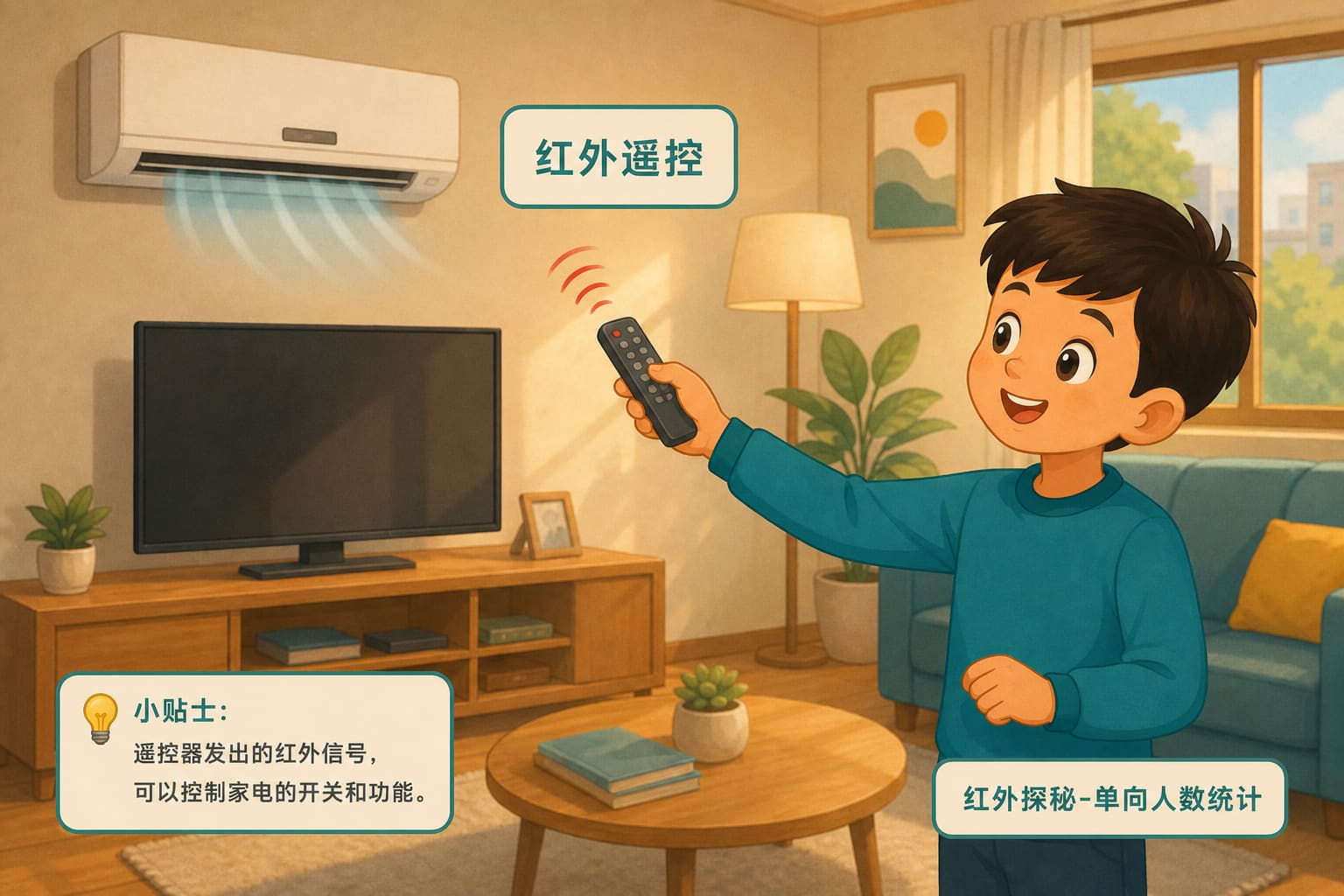 任务场景：红外探秘-单向人数统计