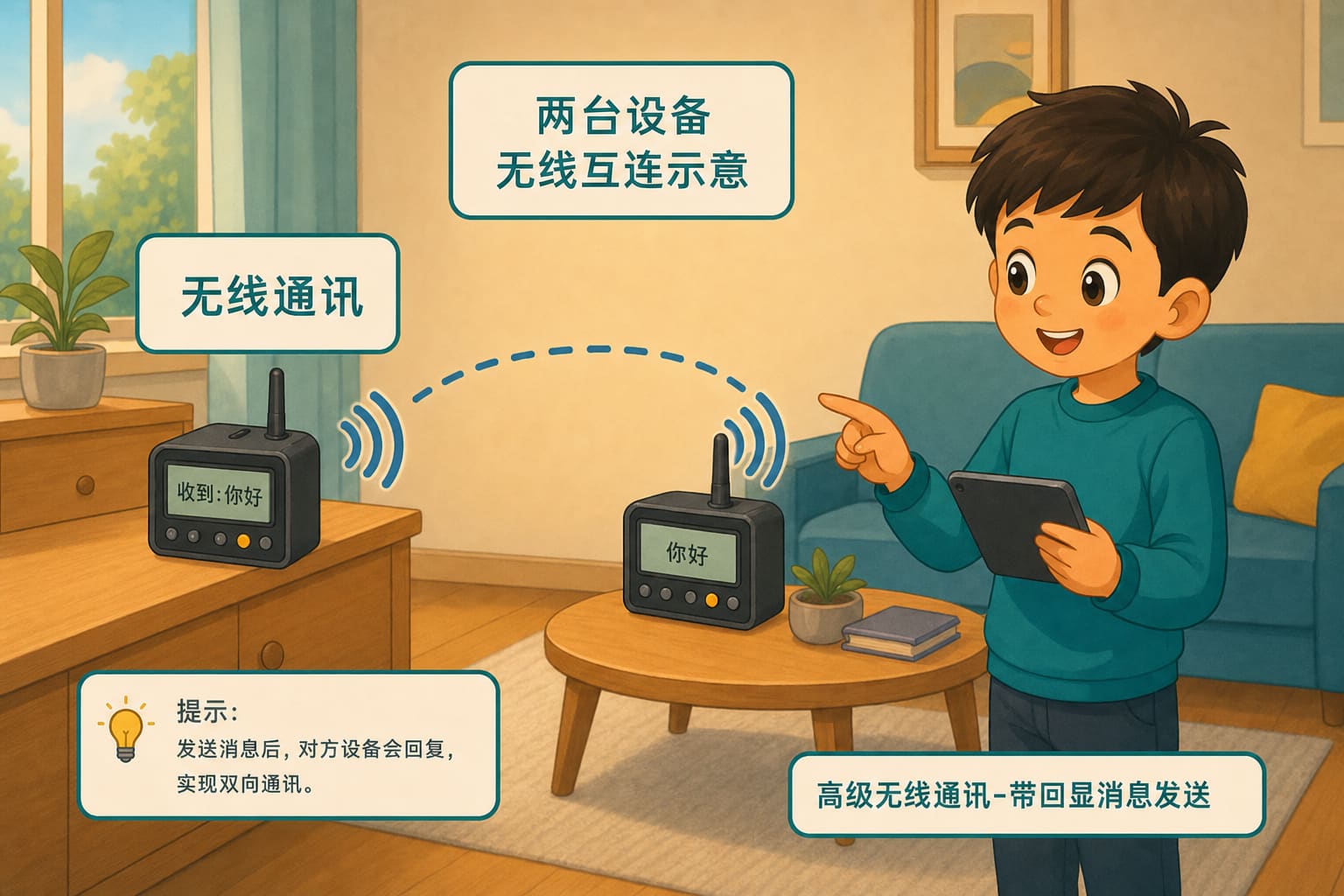 任务场景：高级无线通讯-带回显消息发送