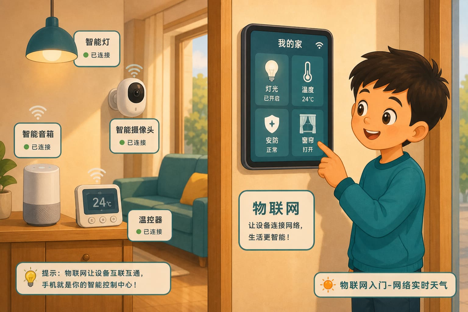 任务场景：物联网入门-网络实时天气