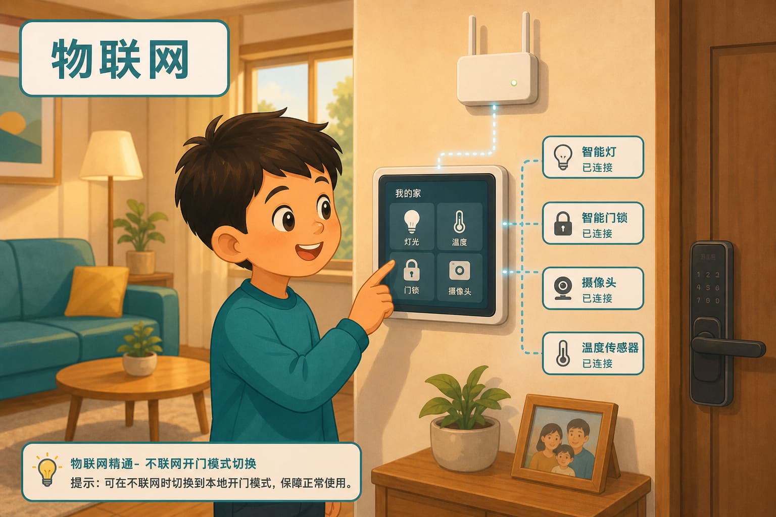 任务场景：物联网精通- 不联网开门模式切换