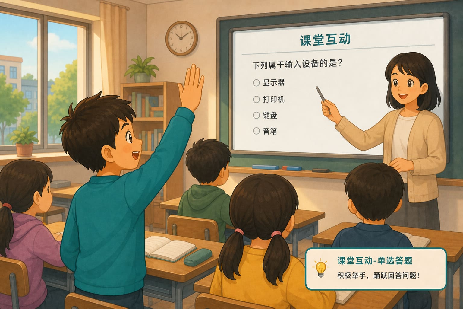 任务场景：课堂互动-单选答题