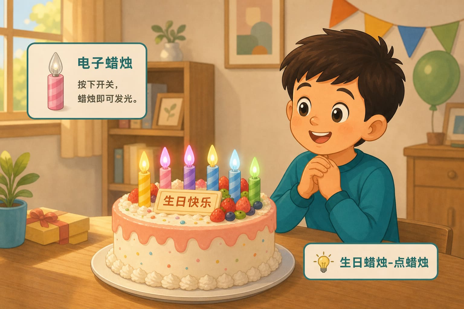任务场景：生日蜡烛-点蜡烛