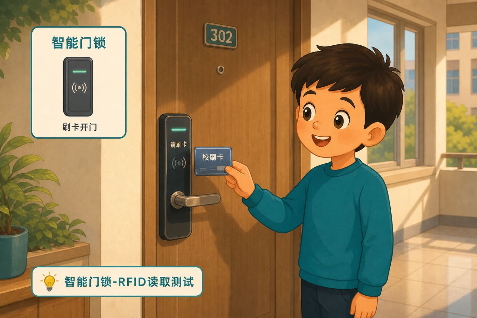 任务场景：智能门锁-RFID读取测试