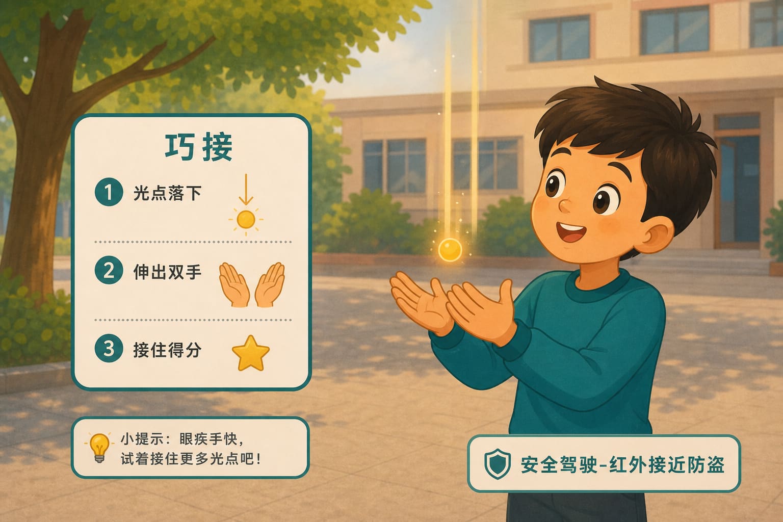 任务场景：安全驾驶-红外接近防盗