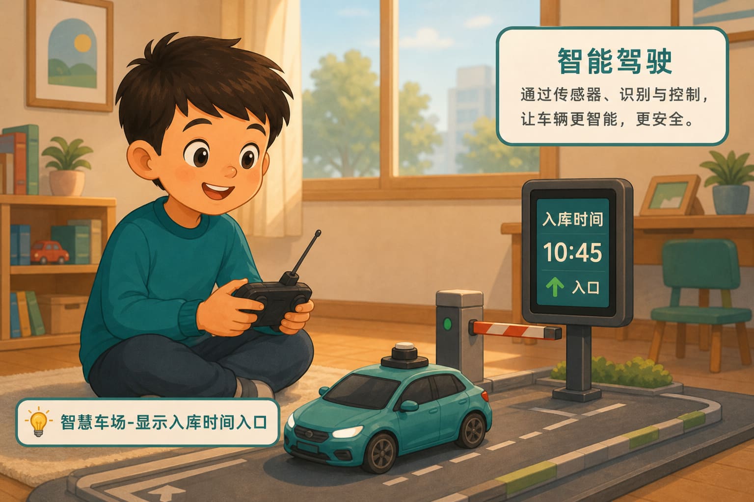 任务场景：智慧车场-显示入库时间入口