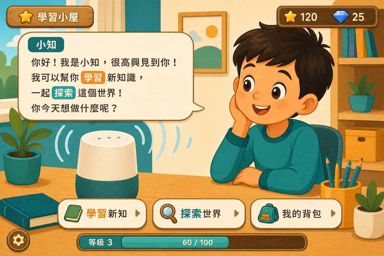 任务场景：NPC 对话与关键词提示