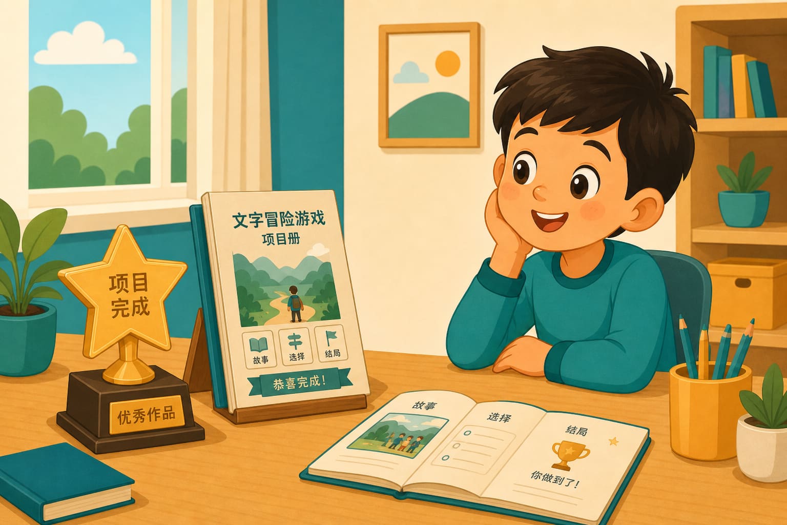 任务场景：毕业作品——可运行的文字小游戏